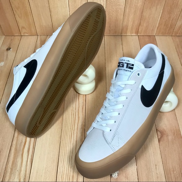 Nike SB Zoom Blazer Low Pro GT White Skate Shoes - Picture 1 of 5